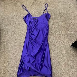 Purple shiny dress